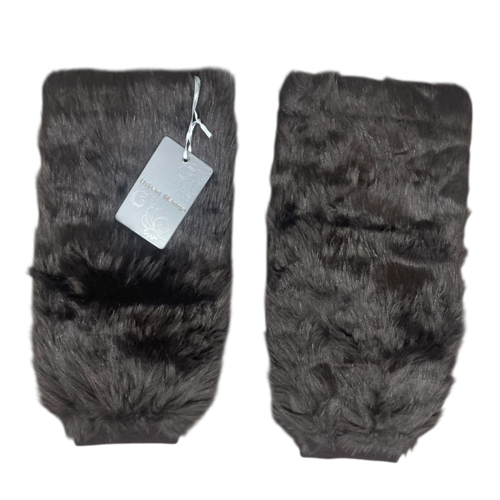 Urban Mango Brown Faux Fur Boot Covers NWT